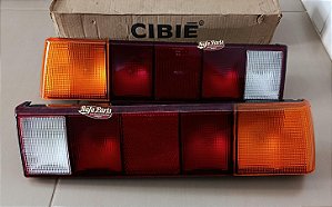 Par Lanterna Traseira Tricolor Original Cibié - Santana 84/90