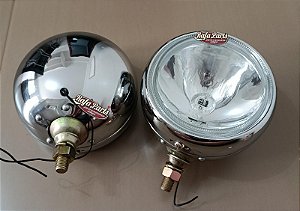 Par Farol Milha Orgus 180mm Cromado Tipo Oscar