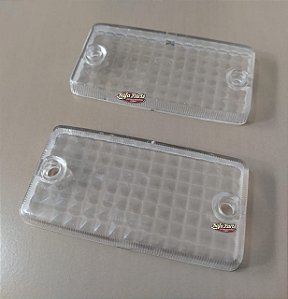 Par Lente Teto Seta/Pisca Original IAM - Caminhão Scania Lk V8 (Transparente)