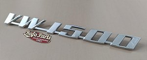 Emblema VW 1500 Em Plástico Paralelo de Época - Karmann Ghia