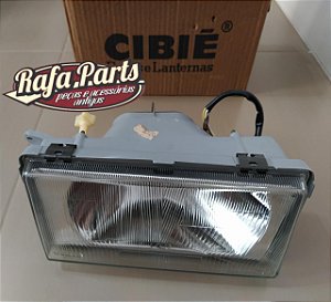 Farol Lado Direito 26 CM Cibié Assimétrico - Gol Gts/Gti 87/90/Voyage