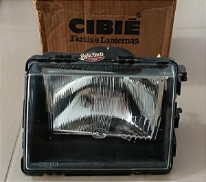 Farol Lado Esquerdo Assimétrico Cibié - Chevette 83/93/Chevy/Marajó