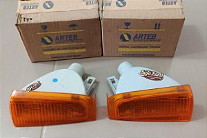 Par Lanterna Pisca Original Arteb - Monza 82/87 (Laranja)