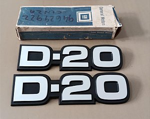 Par Emblema Lateral Original GM - D20 93/96 (Ler Anúncio)