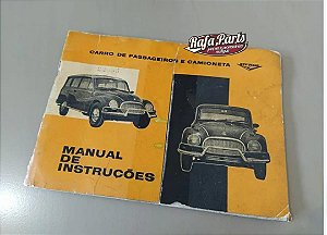 Manual Instrução Proprietário - DKW Vemag 62/63