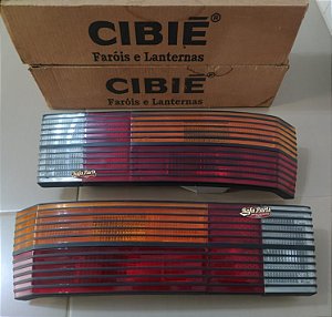 Par Lanterna Traseira Frisada Cibié - Passat GTS Pointer 83/88