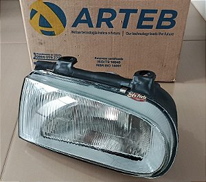 Farol Lado Direito Máscara Cinza Arteb - Gol Bola 95/99/Parati