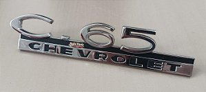 Emblema Caminhão Chevrolet C-65 Original Cromado