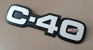 1 UM Emblema C-40 Original - Caminhão GM C40