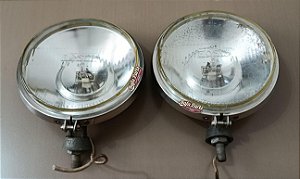 Par Farol Milha Original Bosch Inox Usado Cristal - Fusca/Porsche (Ler Anúncio)