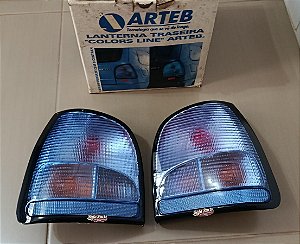 Par Lanterna Traseira Colors Line Arteb Azul - Gol G2 Bola 95/99