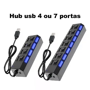 RÉGUA HUB USB 7 PORTAS RER