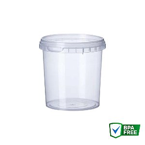 P220 - Pote Plástico Redondo Com Lacre 220ml - 150 unidades