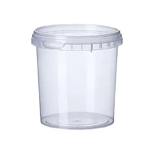 P500 - Pote Plástico Redondo Com Lacre 500ml - 50 unidades