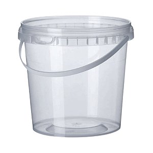Balde 3.2 - Balde Plástico 3.2 litros com Lacre e alça - 5 Unidades