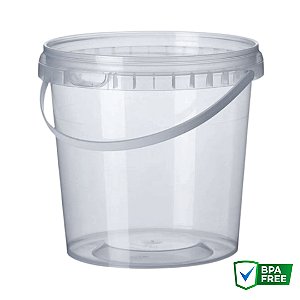 Balde 3.2 - Balde Plástico 3.2 litros com Lacre e alça - 10 Unidades