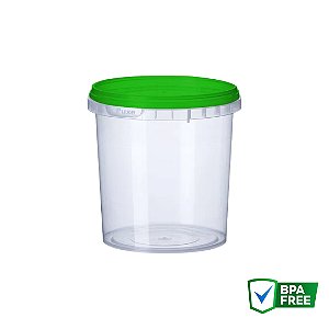 P220 - Pote Plástico Redondo Com Lacre 220ml - 100 unidades
