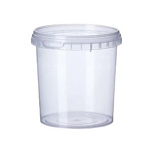 P460 - Pote Plástico Redondo Com Lacre 460 ml - 100 Unidades (Tampas Coloridas)