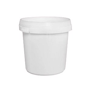 P220 Branco - Pote Plástico Redondo Com Lacre 220ml Branco - 100 unidades