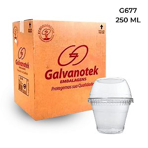 Copo Bolha 250 ml G677 Galvanotek - 25 UNIDADES