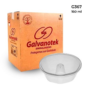 G367 - Embalagem Pudim 150ml Forneável Galvanotek 100 unidades