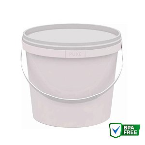 Balde 3.6 Branco- Balde Plástico 3.6 litros com Lacre e alça - 10 Unidades