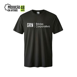 Camiseta Algodão Logo na Frente Personalizada
