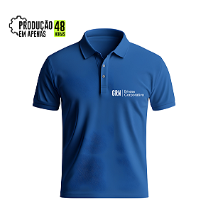 Camiseta gola Polo Logo na Frente Personalizada