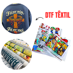 Impressão DTF Têxtil 58x100