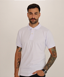 Camiseta Gola Polo Masculino Branco
