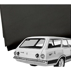 Forração de teto Caravan preto liso padrão gm chevrolet