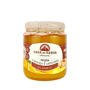 Geleia de Laranja com Gengibre, 290g - Casa do Sabor