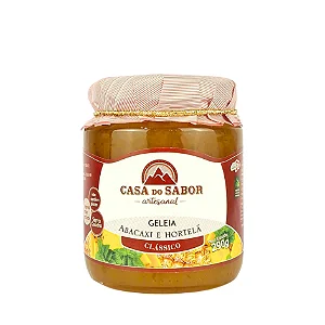 Geleia de Abacaxi com Hortelã, 290g - Casa do Sabor