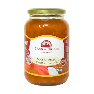 Geleia de Abóbora com Coco, 740g - Casa do Sabor
