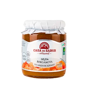 Geleia de Bergamota, Sem Adição de Açúcar, 260g - Casa do Sabor