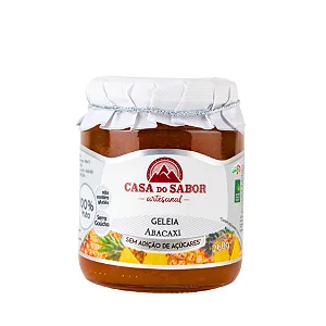 Geleia de Abacaxi, Sem Adição de Açúcar, 260g - Casa do Sabor