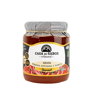 Geleia de Pimenta Defumada e Páprica, Gourmet, 290g - Casa do Sabor