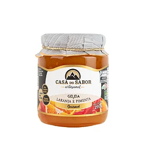 Geleia de Laranja com Pimenta, Gourmet, 290g - Casa do Sabor