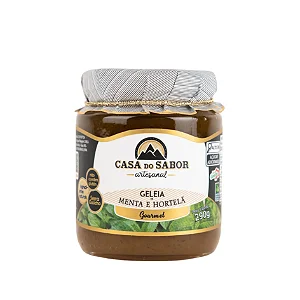 Geleia de Menta e Hortelã, Gourmet, 290g - Casa do Sabor