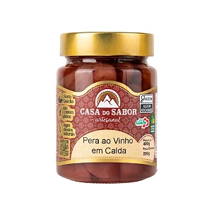 Pera ao Vinho em Calda, 200g - Casa do Sabor