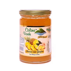 Geleia de Abacaxi com Gengibre 400g - Colina Verde