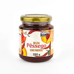 Geleia de Pêssego com Pimenta, 280g - Sabor da Colônia