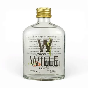 Cachaça Prata, 160ml - Cachaçaria Wille