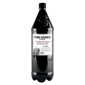 Vinho Colonial Tinto Suave, 1,9L - Vô Fiorindo