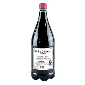 Vinho Colonial Tinto Bordô Suave, 1,45L - Vô Fiorindo