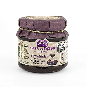 Geleia de Ameixa ao Vinho, 170g - Casa do Sabor
