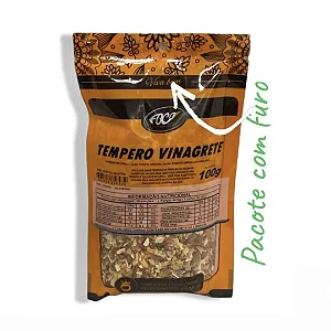Tempero Vinagrete Pacote, 100g - Foco Alternativo