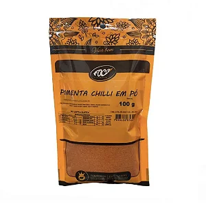 Pimenta Chilli Pacote, 100g - Foco Alternativo