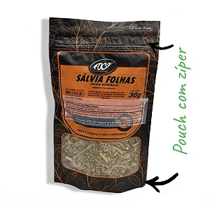 Salvia Folhas Pacote, 30g - Foco Alternativo