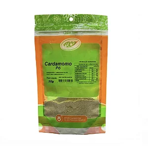 Cardamomo em Pó Puro, 30g - Foco Alternativo